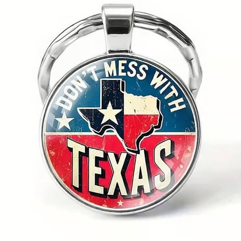 Stainless Steel DONT MESS WITH TEXAS Keyring Keychain Accessory